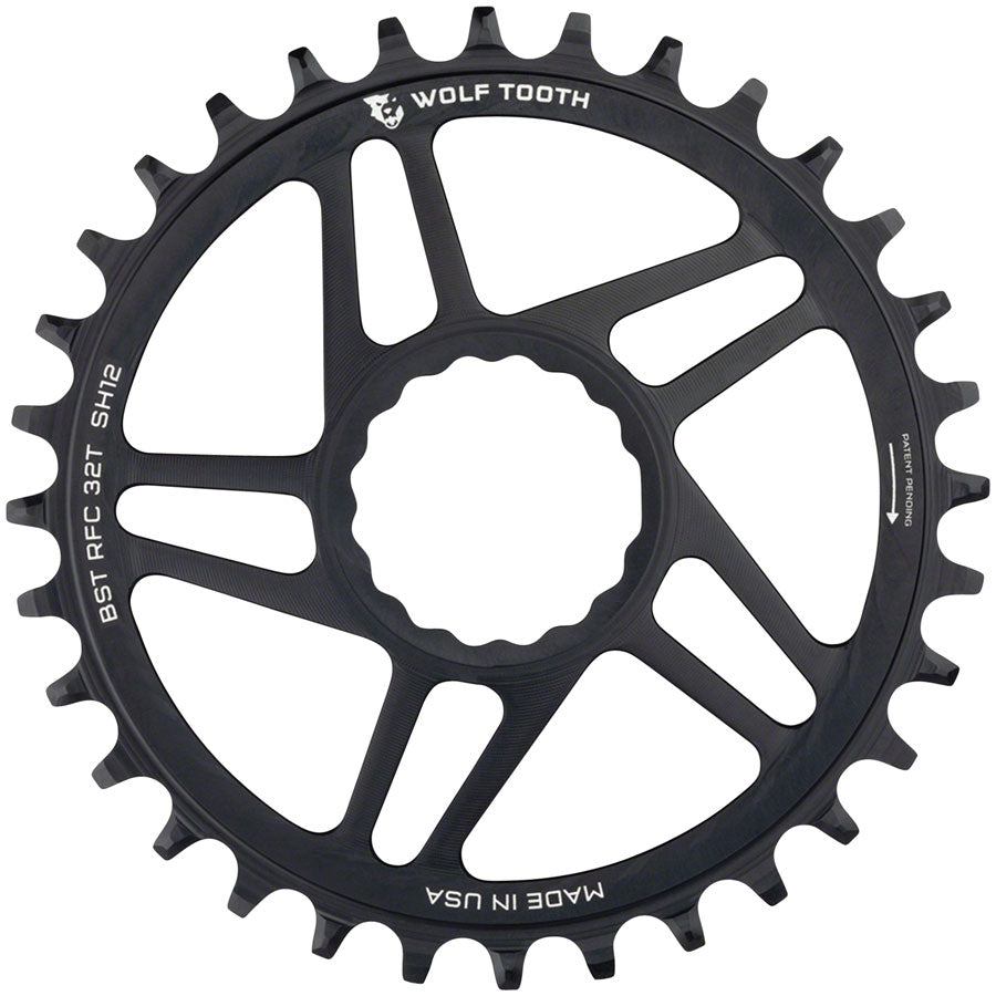 Wolf Tooth Direct Mount Chainring - 34t, RaceFace CINCH Direct Mount, Boost, 3mm Offset, Drop-Stop ST, Requires 12-Speed MPN: RFC34-BST-SH12 UPC: 810006800685 Direct Mount Chainrings RaceFace/Easton CINCH Hyperglide+ Direct Mount Mountain Chainrings