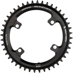 Wolf Tooth Shimano 110 Asymmetric BCD Chainring - 38t, 110 Asymmetric BCD, 4-Bolt, Drop-Stop B, For Shimano GRX Cranks, MPN: SH11038-GR UPC: 810006801675 Chainring 110 Asymmetrical BCD Chainrings for Shimano GRX