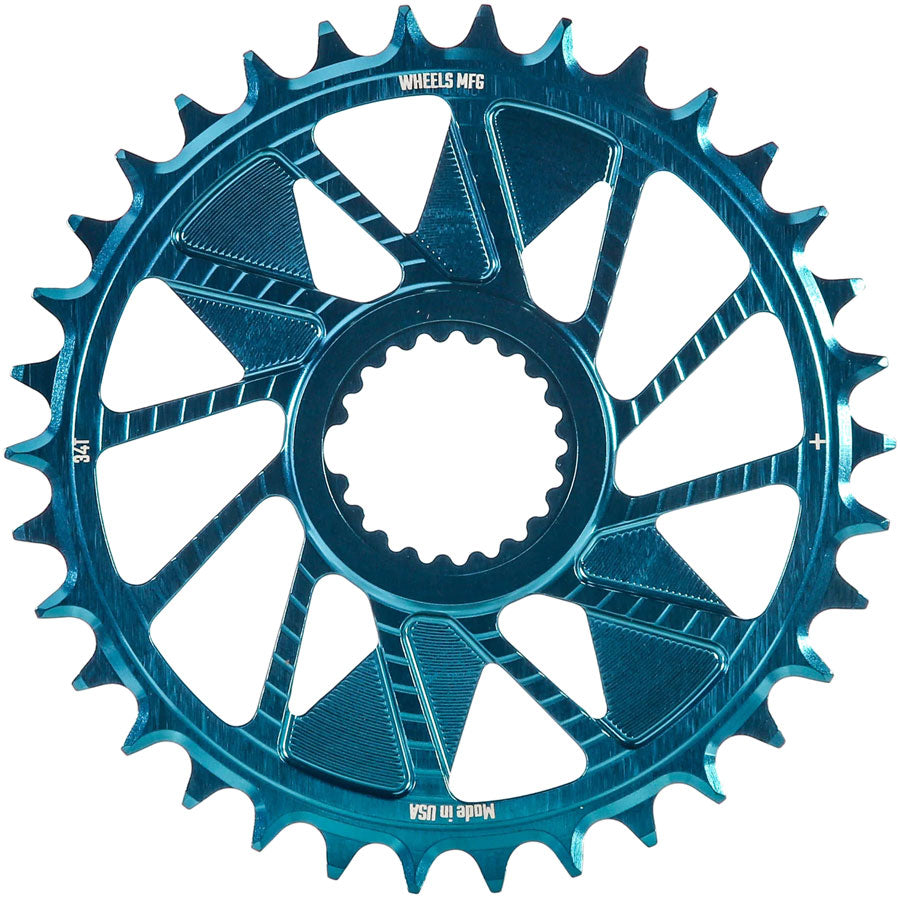 Wheels Manufacturing Direct Mount Chainring - 34t, Shimano Direct Mount, 1.5mm Inboard Offset, HG+ Chain Compatible, MPN: CR-SH1215-34-5 UPC: 810124715083 Direct Mount Chainrings Shimano Direct Mount Hyperglide+ Chain Compatible Chainring