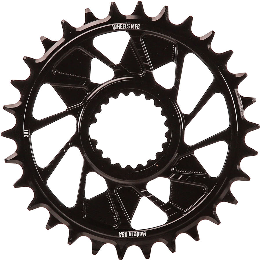 Wheels Manufacturing Direct Mount Chainring - 30t, Shimano Direct Mount, 1.5mm Outboard Offset, T-Type Chain Compatible, MPN: CR-SH11+15-30-0 UPC: 810124714574 Direct Mount Chainrings Shimano Direct Mount T-Type Chain Compatible Chainring