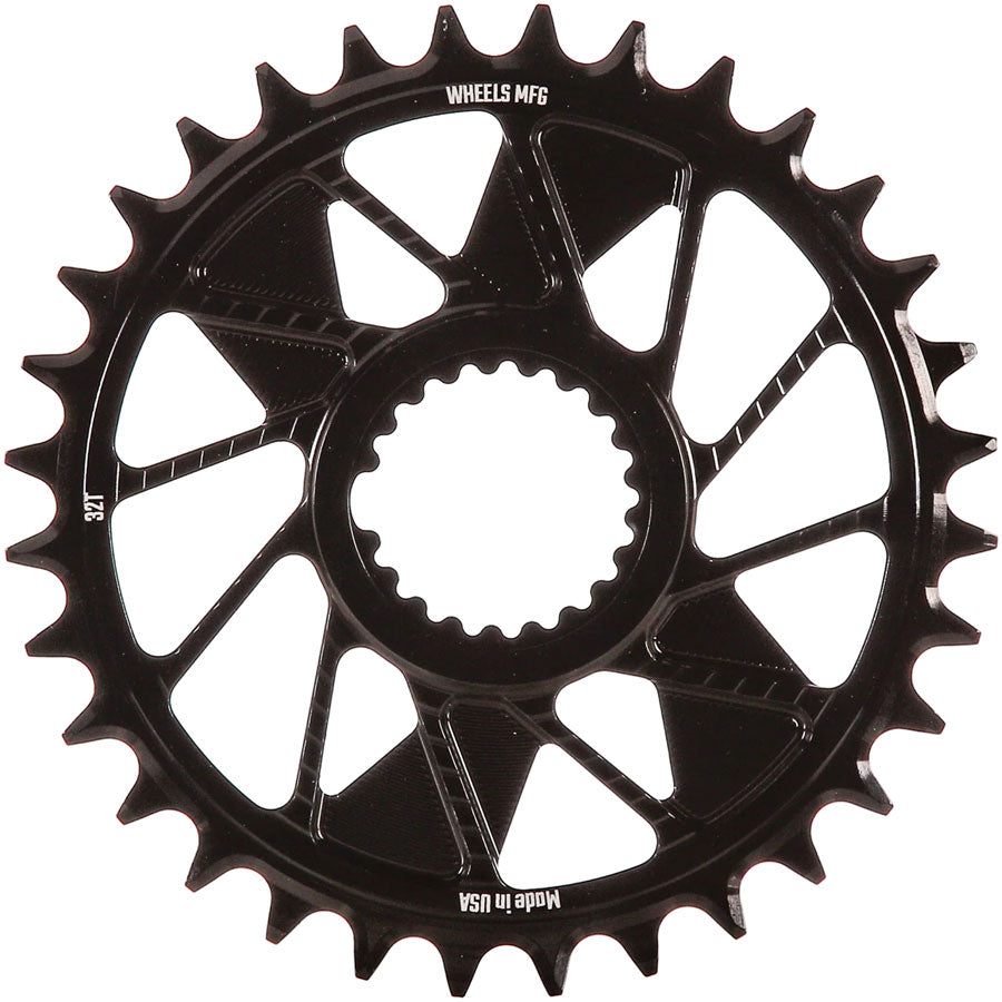 Wheels Manufacturing Direct Mount Chainring - 32t, Shimano Direct Mount, 1.5mm Inboard Offset, T-Type Chain Compatible, MPN: CR-SH1115-32-0 UPC: 810124714611 Direct Mount Chainrings Shimano Direct Mount T-Type Chain Compatible Chainring