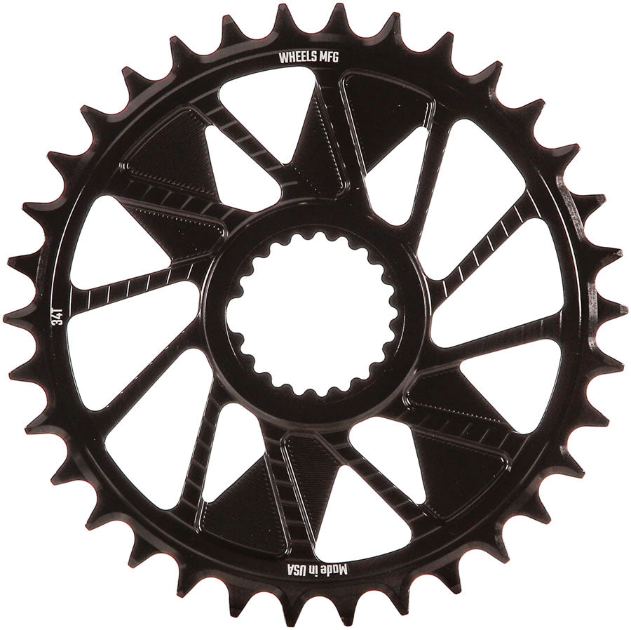 Wheels Manufacturing Direct Mount Chainring - 34t, Shimano Direct Mount, 1.5mm Inboard Offset, T-Type Chain Compatible, MPN: CR-SH1115-34-0 UPC: 810124714628 Direct Mount Chainrings Shimano Direct Mount T-Type Chain Compatible Chainring
