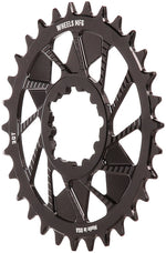 Wheels Manufacturing Direct Mount Chainring - 30t, SRAM 3-Bolt Direct Mount, 3mm Offset, T-Type Chain Compatible, Black - Direct Mount Chainrings - 3-Bolt Direct Mount T-Type Chain Compatible Chainring