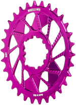 Wheels Manufacturing Direct Mount Chainring - 30t, SRAM 3-Bolt Direct Mount, 3mm Offset, T-Type Chain Compatible, Purple - Direct Mount Chainrings - Direct Mount T-Type Compatible Chainring