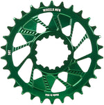 Wheels Manufacturing Direct Mount Chainring - 30t, SRAM 3-Bolt Direct Mount, 3mm Offset, T-Type Chain Compatible, Green MPN: CR-SR313-30-9 UPC: 810124714185 Direct Mount Chainrings Direct Mount T-Type Compatible Chainring