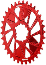 Wheels Manufacturing Direct Mount Chainring - 34t, SRAM 3-Bolt Direct Mount, 3mm Offset, T-Type Chain Compatible, Red - Direct Mount Chainrings - Direct Mount T-Type Compatible Chainring