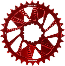 Wheels Manufacturing Direct Mount Chainring - 34t, SRAM 3-Bolt Direct Mount, 3mm Offset, T-Type Chain Compatible, Red MPN: CR-SR313-34-1 UPC: 810124714277 Direct Mount Chainrings Direct Mount T-Type Compatible Chainring