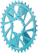 Wheels Manufacturing Direct Mount Chainring - 34t, SRAM 3-Bolt Direct Mount, 3mm Offset, T-Type Chain Compatible, Teal - Direct Mount Chainrings - Direct Mount T-Type Compatible Chainring