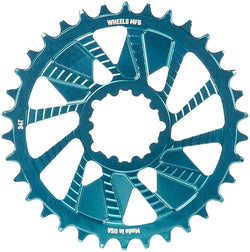 Wheels Manufacturing Direct Mount Chainring - 34t, SRAM 3-Bolt Direct Mount, 3mm Offset, T-Type Chain Compatible, Teal MPN: CR-SR313-34-5 UPC: 810124714291 Direct Mount Chainrings Direct Mount T-Type Compatible Chainring