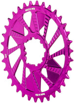 Wheels Manufacturing Direct Mount Chainring - 34t, SRAM 3-Bolt Direct Mount, 3mm Offset, T-Type Chain Compatible, Purple - Direct Mount Chainrings - Direct Mount T-Type Compatible Chainring