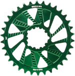 Wheels Manufacturing Direct Mount Chainring - 34t, SRAM 3-Bolt Direct Mount, 3mm Offset, T-Type Chain Compatible, Green MPN: CR-SR313-34-9 UPC: 810124714321 Direct Mount Chainrings Direct Mount T-Type Compatible Chainring