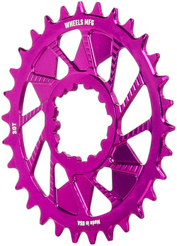 Wheels Manufacturing Direct Mount Chainring - 30t, SRAM 3-Bolt Direct Mount, 3mm Offset, Compatible with Hyperglide+ - Direct Mount Chainrings - Direct Mount Hyperglide+ Compatible Chainring