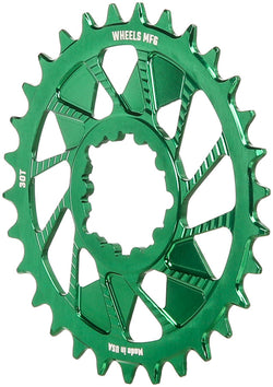 Wheels Manufacturing Direct Mount Chainring - 30t, SRAM 3-Bolt Direct Mount, 3mm Offset, Compatible with Hyperglide+ - Direct Mount Chainrings - Direct Mount Hyperglide+ Compatible Chainring