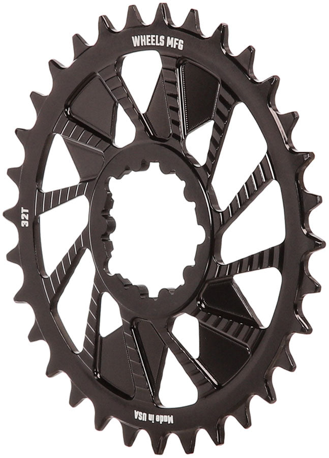 Wheels Manufacturing Direct Mount Chainring - 32t, SRAM 3-Bolt Direct Mount, 3mm Offset, Compatible with Hyperglide+ - Direct Mount Chainrings - Direct Mount Hyperglide+ Compatible Chainring
