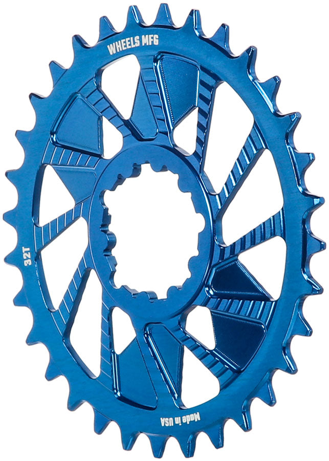 Wheels Manufacturing Direct Mount Chainring - 32t, SRAM 3-Bolt Direct Mount, 3mm Offset, Compatible with Hyperglide+ - Direct Mount Chainrings - Direct Mount Hyperglide+ Compatible Chainring