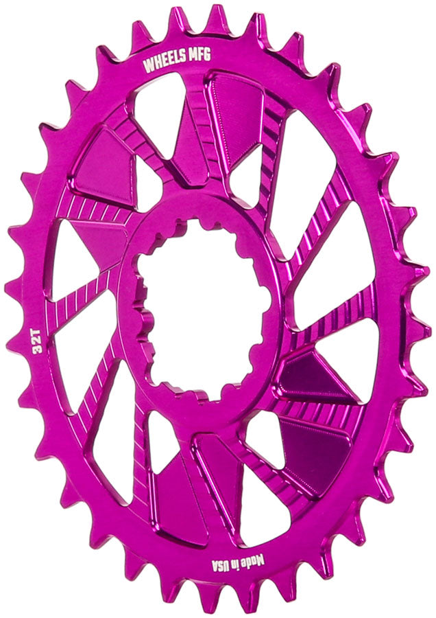 Wheels Manufacturing Direct Mount Chainring - 32t, SRAM 3-Bolt Direct Mount, 3mm Offset, Compatible with Hyperglide+ - Direct Mount Chainrings - Direct Mount Hyperglide+ Compatible Chainring