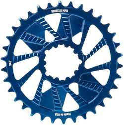 Wheels Manufacturing Direct Mount Chainring - 34t, SRAM 3-Bolt Direct Mount, 3mm Offset, Compatible with Hyperglide+ MPN: CR-SR323-34-6 UPC: 810124714512 Direct Mount Chainrings Direct Mount Hyperglide+ Compatible Chainring