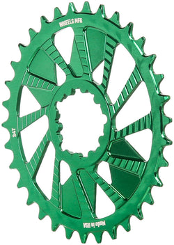 Wheels Manufacturing Direct Mount Chainring - 34t, SRAM 3-Bolt Direct Mount, 3mm Offset, Compatible with Hyperglide+ - Direct Mount Chainrings - Direct Mount Hyperglide+ Compatible Chainring