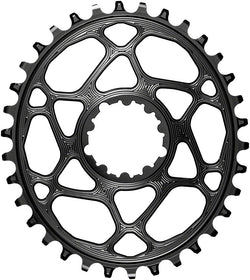 absoluteBLACK Oval Direct Mount Chainring - 34t, SRAM 3-Bolt Direct Mount, 3mm Offset, Requires Hyperglide+ Chain, Black MPN: SROVBSH/34BK Direct Mount Chainrings Oval Direct Mount Chainring for SRAM and Hyperglide+