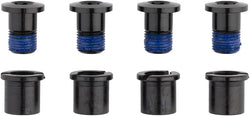 RaceFace Chainring Bolt Pack Set of 4 12.5mm Bolt/Nut Black MPN: F60001 UPC: 821973152790 Chainring Bolt Chainring Bolts