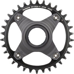 Shimano STEPS SM-CRE80-12-B Chainring - 34T Without Chainguard, 55mm Chainline, Black - eBike Chainrings and Sprockets - STEPS SM-CRE80 12-Speed Chainring