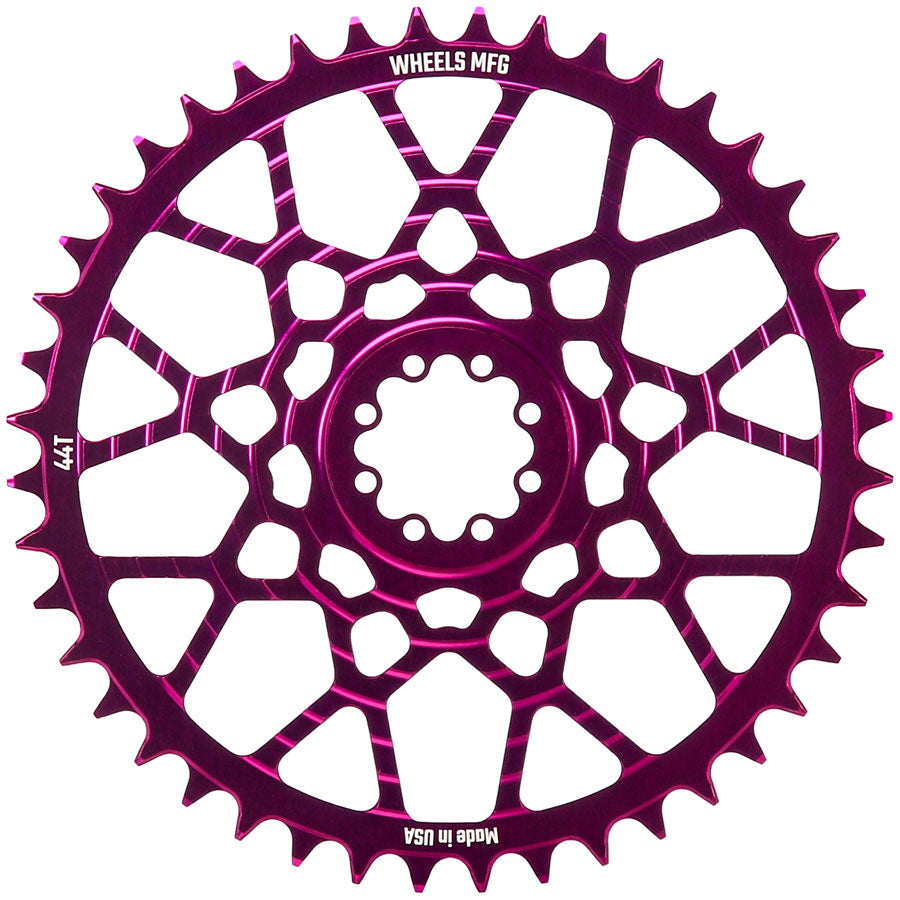 Wheels Manufacturing Gravel Direct Mount Chainring - 44t, SRAM 8-Bolt Direct Mount, 6.5mm Inboard Offset, T-Type Chain