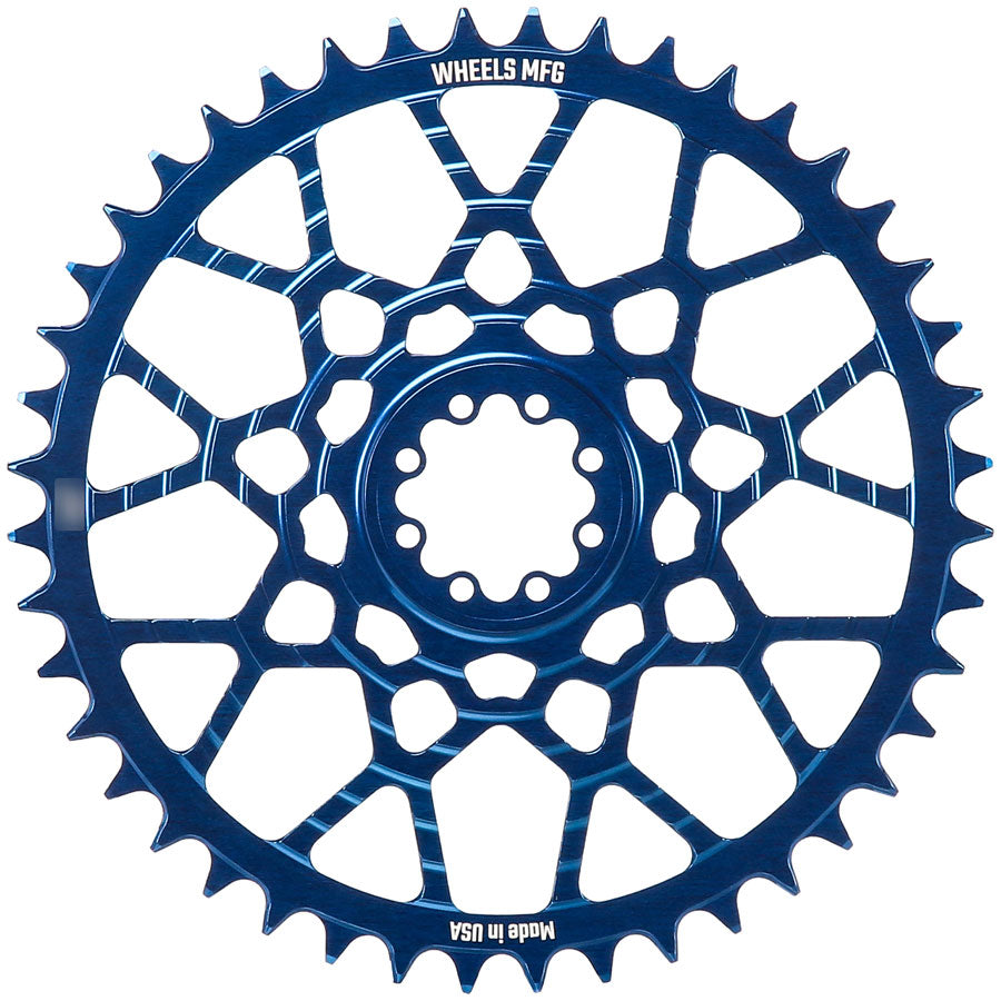 Wheels Manufacturing Gravel Direct Mount Chainring - 46t, SRAM 8-Bolt Direct Mount, 6.5mm Inboard Offset, T-Type Chain MPN: CR-SR8165-46-6 UPC: 810124715373 Direct Mount Chainrings 8-Bolt Direct Mount T-Type Chain Compatible Gravel Chainring