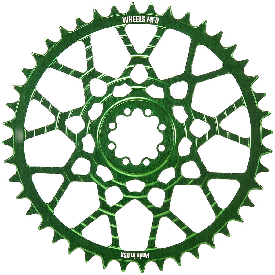 Wheels Manufacturing Gravel Direct Mount Chainring - 46t, SRAM 8-Bolt Direct Mount, 6.5mm Inboard Offset, T-Type Chain