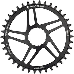 Wolf Tooth Direct Mount Chainring - 38t, RaceFace CINCH Direct Mount, Drop-Stop B, 10/11/12-Speed Eagle and Flattop MPN: ERC38-FT UPC: 810006801330 Direct Mount Chainrings RaceFace / Easton CINCH Direct Mount Road Chainrings