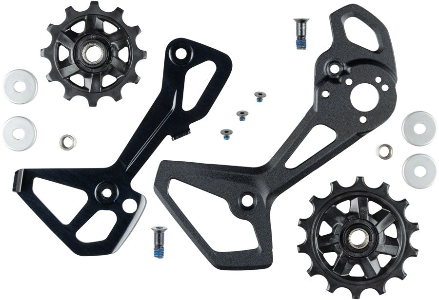 microSHIFT Sword 2x Rear Derailleur Cage Kit - Includes Pulleys - Cage Assembly - Replacement Rear Derailleur Cage Assembly