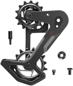 SRAM Eagle T-Type AXS Rear Derailleur Cage Kit - Compatible with all Eagle T-Type Rear Derailleurs, Carbon Cage MPN: 11.7518.104.023 UPC: 710845910227 Cage Assembly Eagle T-Type AXS Rear Derailleur Cage Kit