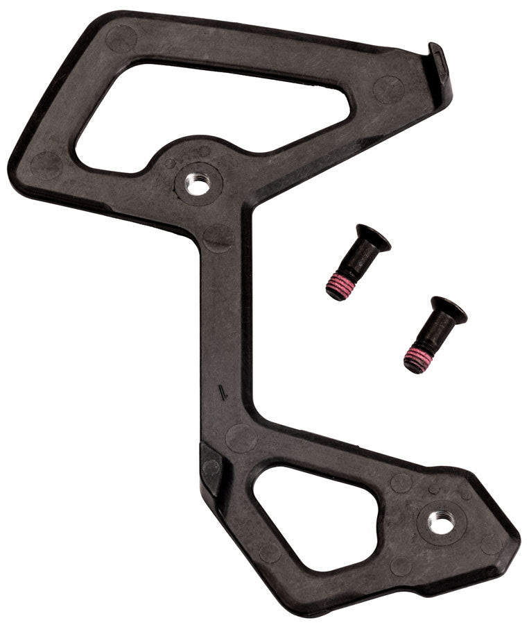 SRAM Force XPLR AXS Rear Derailleur Inner Cage - Carbon, Includes Stainless Steel Screws, E1 MPN: 11.7518.116.003 UPC: 710845924514 Cage Assembly Rear Derailleur Cage Assembly Parts