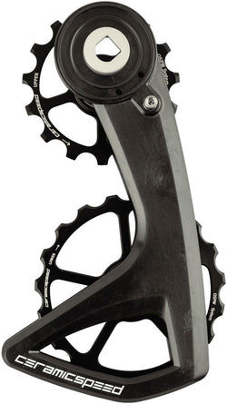 CeramicSpeed OSPW RS Pulley Wheel System for SRAM Red D1/E1 and Force D1 AXS - Aluminum Pulley, 5 Spoke, Carbon Cage, MPN: 116914 Cage Assembly OSPW RS Pulley Wheel System for SRAM D1/E1 and Force D1 AXS - v2