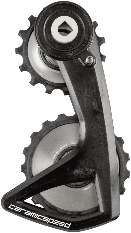 CeramicSpeed OSPW RS Alpha Pulley Wheel System for SRAM Red D1/E1 and Force D1 AXS - ALPHA Aluminum Pulley, Carbon Cage,
