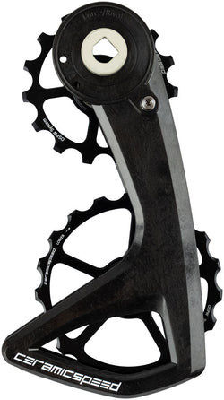 CeramicSpeed OSPW RS Pulley Wheel System for SRAM Force E1 and Rival E1 AXS - Aluminum Pulley, 5 Spoke, Carbon Cage, MPN: 116225 Cage Assembly OSPW RS Pulley Wheel System for SRAM Force E1 and Rival E1 AXS