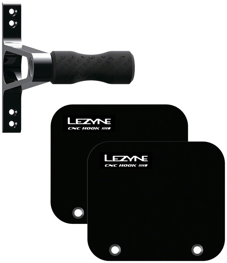 Lezyne CNC Wheel Bike Storage Hook - Alloy, Black MPN: 1-BS-CNCTH-V104 Racks, Display/Storage CNC Alloy Wheel Hook