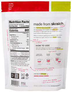 Skratch Labs Hydration Sport Drink Mix - Raspberry Limeade, With Caffiene, 20-Serving Resealable Pouch - Sport Hydration - Hydration Sport Drink Mix