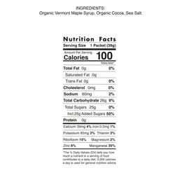 UnTapped Maple Syrup Energy Gel - Salted Cocoa, Box of 20 - Sport Fuel - Maple Syrup Energy Gel