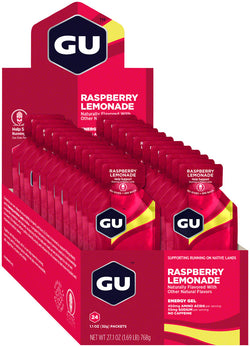 GU Energy Gel - Raspberry Lemonade, Box of 24 MPN: 124912 UPC: 769493104656 Gel Energy Gel