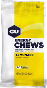 GU Energy Chews - Lemonade, Box of 12 Bags MPN: 124923 UPC: 769493104724 Chew Energy Chews