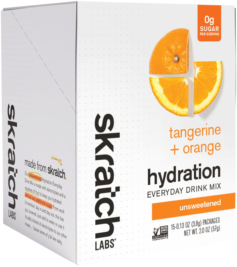 Skratch Labs Everday Drink Mix - Tangerine Orange, Single Serving 15-Pack