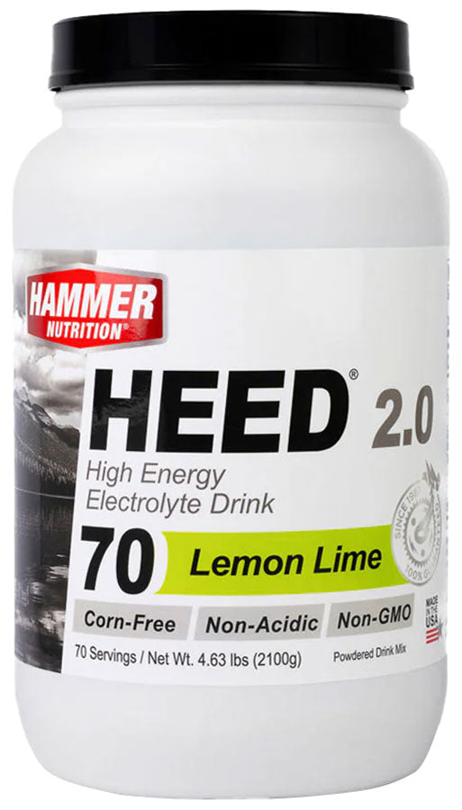 Hammer HEED 2.0 - Lemon Lime, 70 Serving MPN: HL70C UPC: 602059028112 Sport Hydration HEED 2.0 High Energy Sports Drink