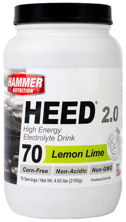 Hammer HEED 2.0 - Lemon Lime, 70 Serving MPN: HL70C UPC: 602059028112 Sport Hydration HEED 2.0 High Energy Sports Drink