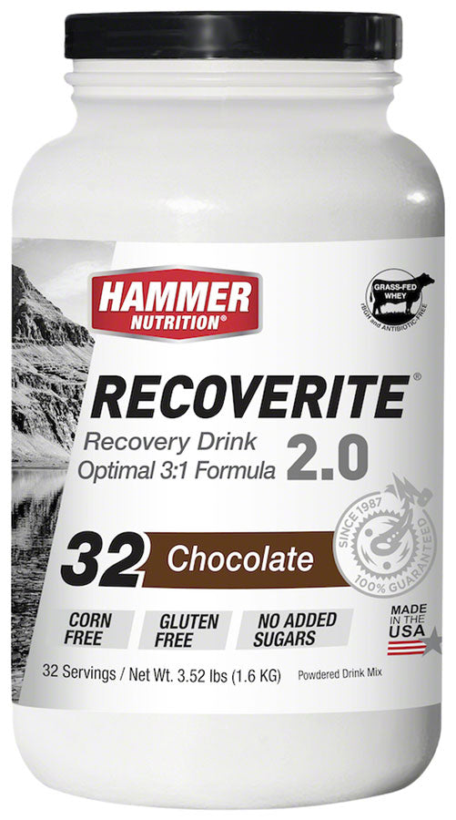 Hammer Nutrition Recoverite 2.0 Recovery Drink - Chocolate, 32 Serving Canister MPN: RRC32 UPC: 602059028600 Sport Hydration Recoverite Recovery Drink