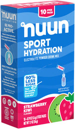 Nuun Sport Powder - Strawberry Kiwi, Box of 10 MPN: 12559332 UPC: 811660023946 Sport Hydration Nuun Sport Powder