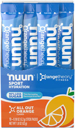 Nuun Sport Powder - All Out Orange, Box of 10 - Sport Hydration - Nuun Sport Powder