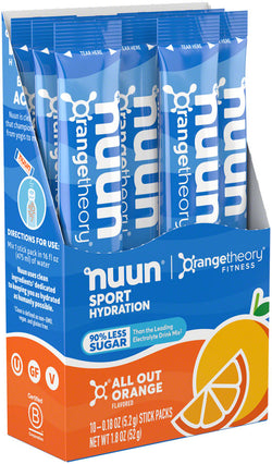 Nuun Sport Powder - All Out Orange, Box of 10 MPN: 12571039 UPC: 811660024042 Sport Hydration Nuun Sport Powder