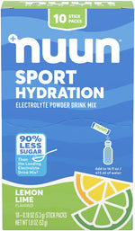 Nuun Sport Powder - Lemon Lime, Box of 10 MPN: 12586582 UPC: 811660024141 Sport Hydration Nuun Sport Powder