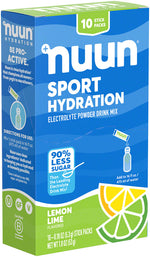 Nuun Sport Powder - Lemon Lime, Box of 10 MPN: 12586582 UPC: 811660024141 Sport Hydration Nuun Sport Powder