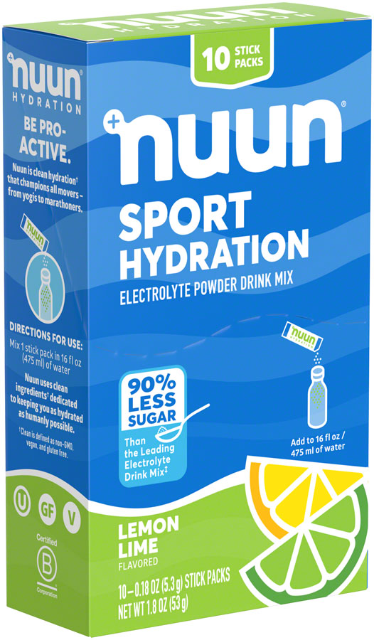 Nuun Sport Powder - Lemon Lime, Box of 10